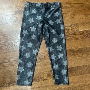 TEREZ LEGGINGS  Leggings Womens Size large Star Pattern black